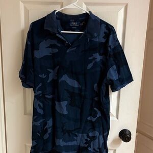 Polo by Ralph Lauren Men's Navy Camouflage Polo